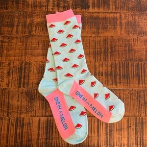 “One in a Melon” Watermelon Fun Socks